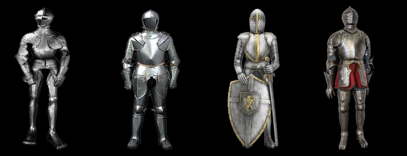 Knightly Armor Groom Suit